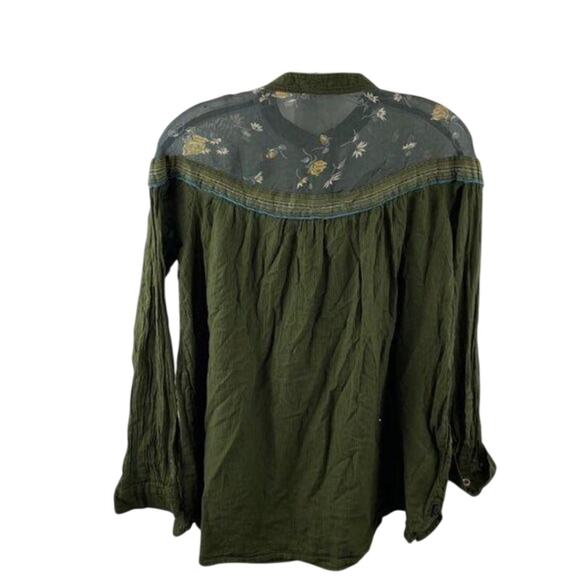 Free People / Hearts & Colors Printed Top / sz xs - Picture 5 of 6